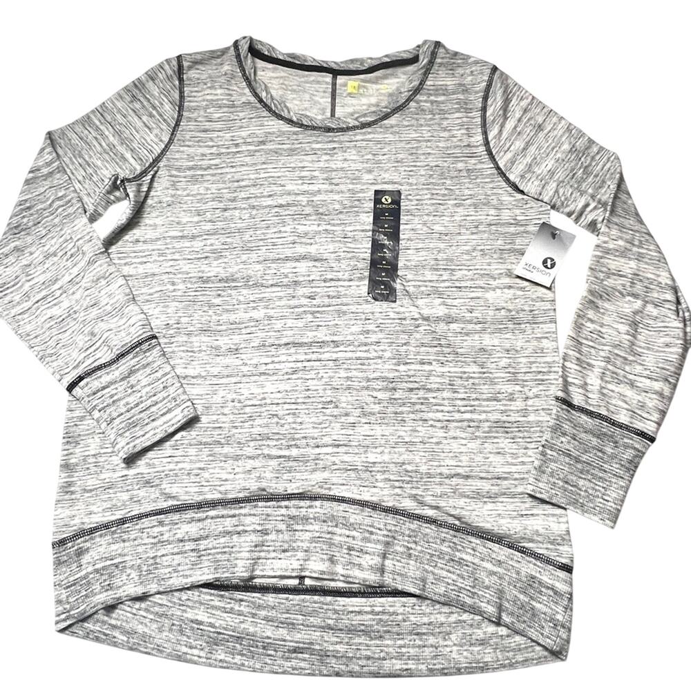 Xersion Women’s Long Sleeve Athleisure High-low Shirt Sz M